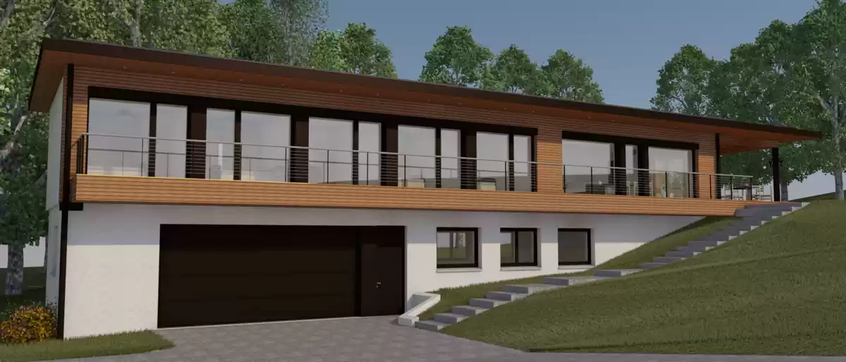 Voir le projet de maison passive Projet de maison passive - © J-M Pupille - Architecte